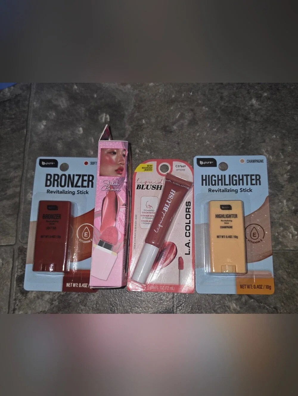 L.A. COLORS Liquid Blush, Ioni Hybrid Blush, B Pure Highlight & Bronzer BNIB